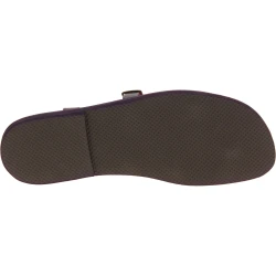 Sandalias gladiador para hombres de piel colores Violeta real
