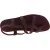 Gladiatoren sandalen aus echtem Violett Rinderleder