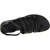 Women's thong sandals in black leather handmade in Italy