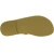 Women's thong sandals with handmade crossed laces in gold laminated calfskin