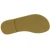 Women's thong sandals with circles handmade in gold laminated calfskin