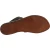 Sandales spartiates artisanales en cuir marron foncé fait en Italie