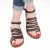 Women's thong sandals in dark brown leather handmade in Italy