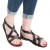 Hand gefertigte Damen-Sandalen aus braunem Leder
