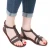 Sandali gladiatore da donna in pelle Testa di moro