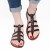 Women's dark brown gladiator sandals Handmade in Italy