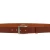 Vegetable tanned leather belt with classic metal buckle