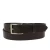 Ceinture en cuir marron foncé au tannage végétal avec boucle en métal