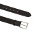 Ceinture en cuir marron foncé au tannage végétal avec boucle en métal