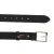 Ceinture en cuir noir au tannage végétal avec boucle en métal