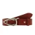 Ceinture en cuir de taureau marron avec boucle en métal