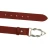 Ceinture en cuir de taureau marron avec boucle en métal