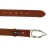 Ceinture en cuir de taureau marron avec boucle en métal