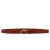 Ceinture en cuir de taureau marron avec boucle en métal