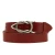 Ceinture en cuir de taureau marron avec boucle en métal