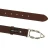 Cintura in pelle di toro testa di moro con fibbia casual in metallo