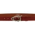 Ceinture en cuir de taureau marron avec boucle en métal