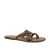 Women's leather thong sandals Handmade in Italy in mud cuir leather