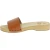 Handmade wooden clogs for men with tan leather band