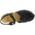 Handmade wooden clogs for women with black leather cage upper