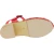 Holzclogs für Damen mit rot Lederkäfig-Obermaterial Handgefertigte