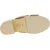 Wooden mules with tan leather and rafia band Handmade
