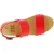 Wood clogs for women with red leather bands Handmade