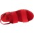 Red mules with genuine leather band Handmade