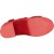 Red mules with genuine leather band Handmade