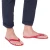 Red leather thongs sandals for men Handmade
