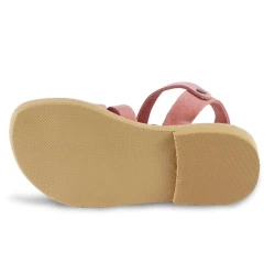 Attica Persephone Sandales gladiateur pour enfant en cuir nubuck marron faits à la main en Grèce