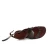 Women sandals in Dark Brown Leather handmade in Italy
