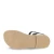 Girl's thong sandals in fuchsia calfskin with buckle closure