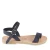 Girl's thong sandals in fuchsia calfskin with buckle closure