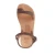 Girl's thong sandals in fuchsia calfskin with buckle closure