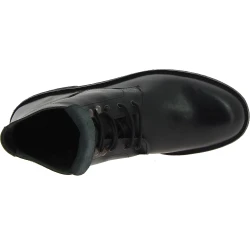 Men's black leather ankle boots handmade in Italy