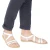 Handmade in Italy Franciscan men's sandals in white leather