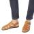 Handmade in Italy men's fisherman sandals in tan leather