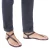 Herren Flip-Flop-Sandalen aus Pflaume Leder in Italien von Handgefertigt