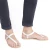 Handmade white leather thong sandals for men