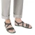 Men's green leather sandals Handmade in Italy