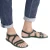 Men's green leather sandals Handmade in Italy