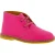 Fuchsia leather chukka boots for kids handmade in Italy