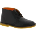 Bottines fille garçon en véritable cuir noir fait main en Italie