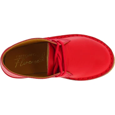 Bottines enfant en cuir fuchsia fait main en Italie
