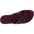 Chanclas con cordones de cuero violeta tejidos a mano