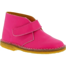 Scarponcini da bambina in vera pelle rosa fatti a mano in Italia
