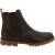 Stivaletto beatles in pelle marrone scuro e suola Vibram