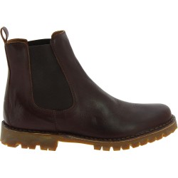 Chelsea ankle boot in dark brown leather and Vibram sole