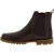 Stivaletto beatles in pelle marrone scuro e suola Vibram